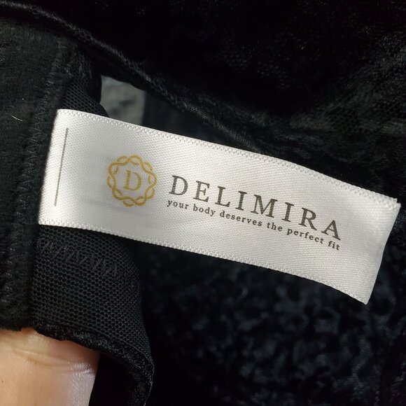 Delimira Bra Womens 42D Black Minimizer With Underwire Lace *NWT* - Picture 4 of 9